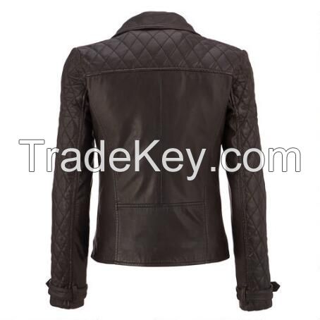 Leather motorbike Jacket/Women Leather Jacket/Motorcycle Jacket
