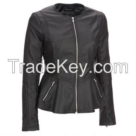 motorcycle fashion model women cowhide leather jackets for men