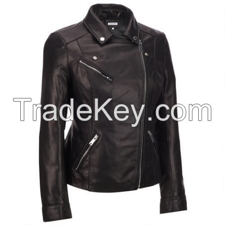 Women Trendy Motorbike Leather Jacket