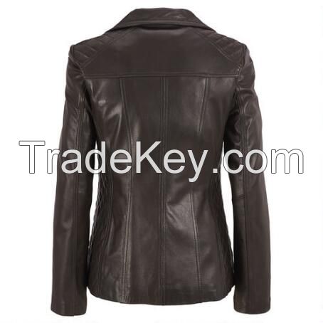 Women Ladies Motorbike Motorcycle Leather Racing Jacket,Biker Racer