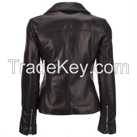 Women Trendy Motorbike Leather Jacket