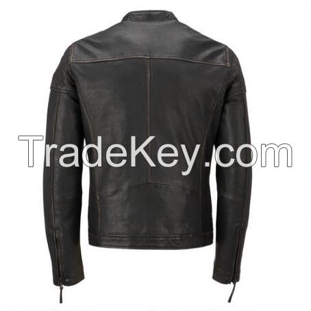 Men's Fashion Jacket Motorbike Men Leather jacket/ Fashion Style Biker