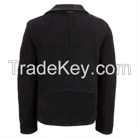 Mens leather motorcycle jacket Semi Motorbike,Factory directly fashion leather jacket coat