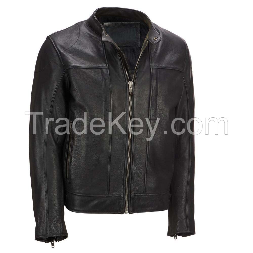 High Quality Men Cow Leather Motorbike Jackets For Professional Racers