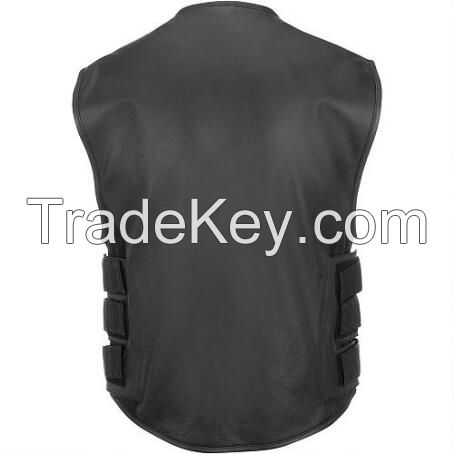 custom leather vests motorcycle leather vest men leather biker vest