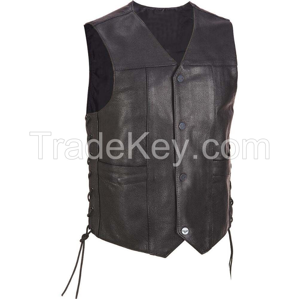 Men's Leather waistcoat for men 2017