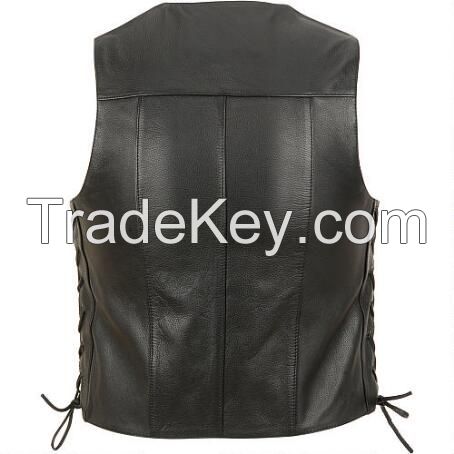 Men's Leather waistcoat for men 2017