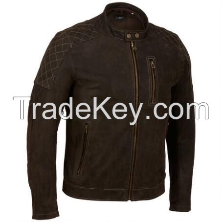 mens long sleeve winter pu leather jacker with hood wholesale