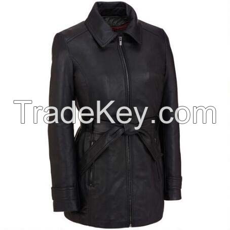 Modern style excellent quality real fur coat ostrich real fox fur leather jacket