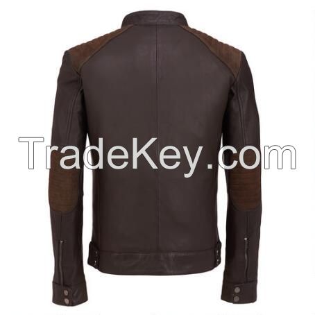 Custom High Quality Mens Street Style Beige Suede Jackets