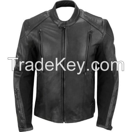 2017 Winter Season Hot Sale Fashion Men Leather Faded Seam Cycle Jacket