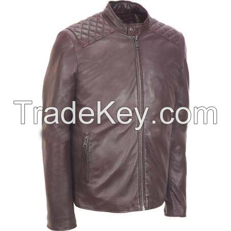 New style Mens Stylish Slim Fit Pu Leather Motorcycle Jackets