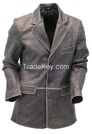 Vintage Brown Leather  Leather Jacket coat