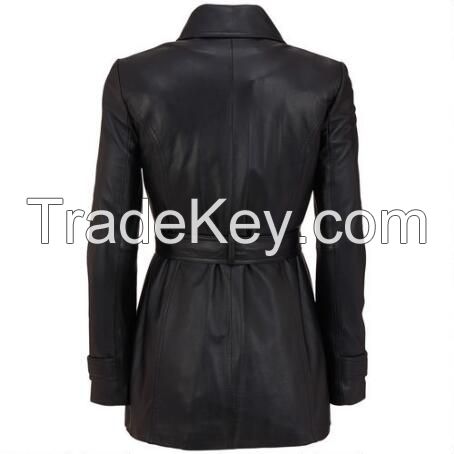 Modern style excellent quality real fur coat ostrich real fox fur leather jacket