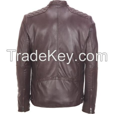 New style Mens Stylish Slim Fit Pu Leather Motorcycle Jackets