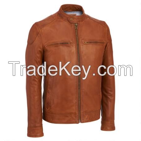 Men's racing Motorbike Leather Jacket