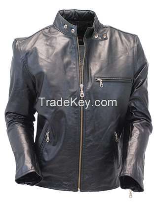 Oem Factory Support Custom Motorcycle Leather Jacket Mens