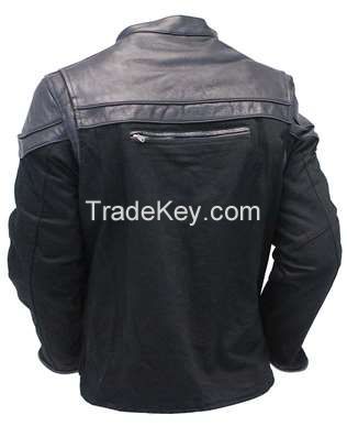 Manufacturer cheap jacket men motorcycle pu leather jacket