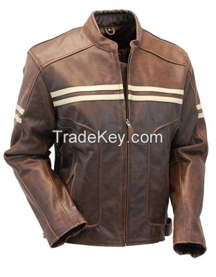 Fashion Men Quality Leather Jackets Cool Motorcycle Jacket Coats