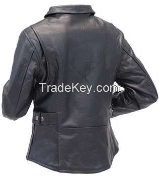 New products slim fit motorcycle custom plain genuine leather jacket
