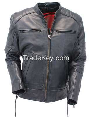 Famous style Men Motorcycle racing Leather Jacket/Mens leather jackets