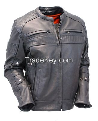 New design custom motorcycle jacket man leather jacket