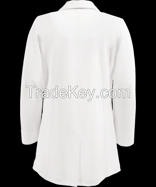 fitted lab coat