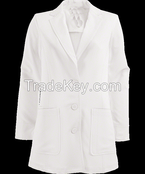 fitted lab coat