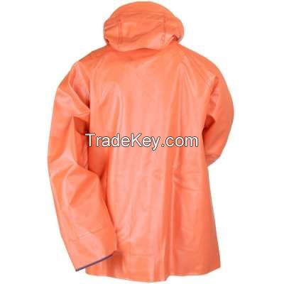 Orang rain jacket with hood