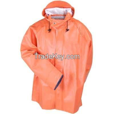 Orang rain jacket with hood