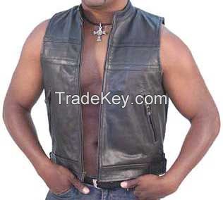 boys leather vest