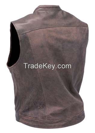 mens leather vests for sale
