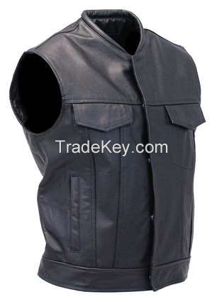 bike leathers vest