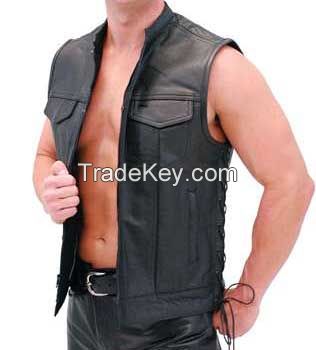 buffalo leather vest