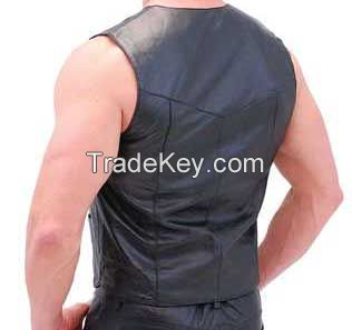 vest leather motorcycle