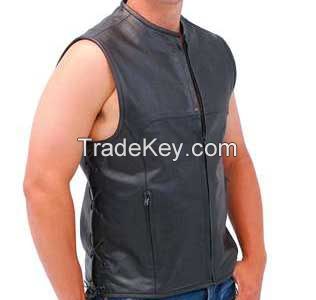 black biker vest