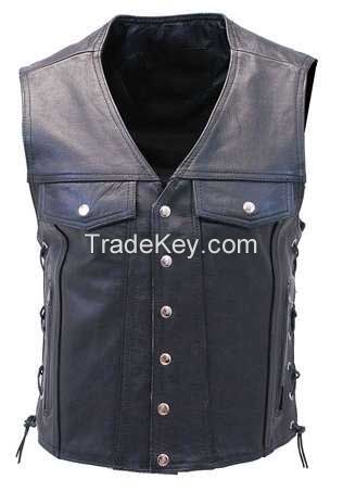 vintage leather vest