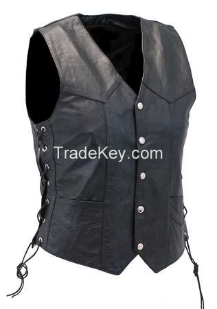 first leather vest