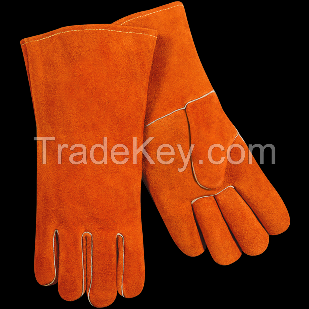 split cowhide standard stick welding gloves