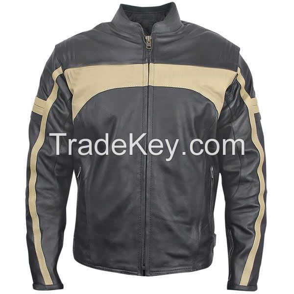mens brown leather jacket with hood