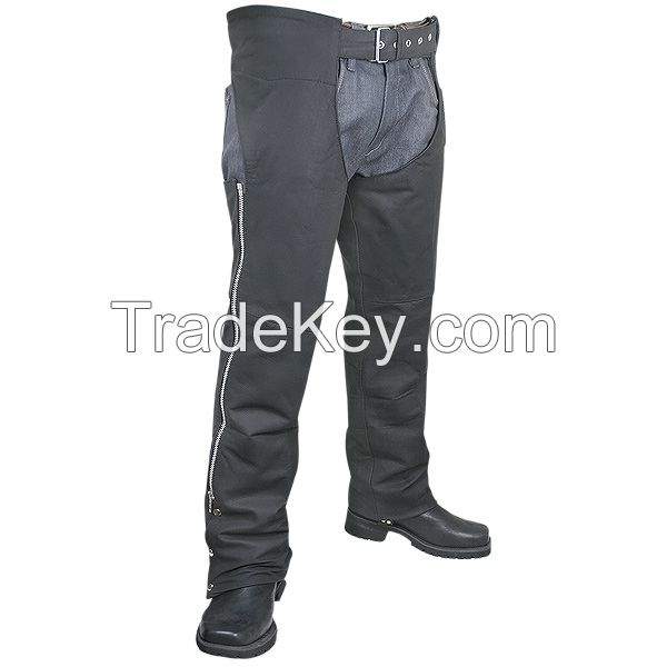 Women's Leather Textile Chaps