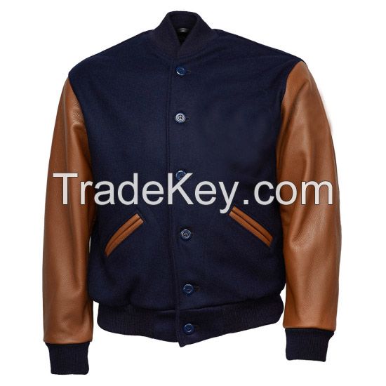 Man custom satin plain customize logo baseball jacket