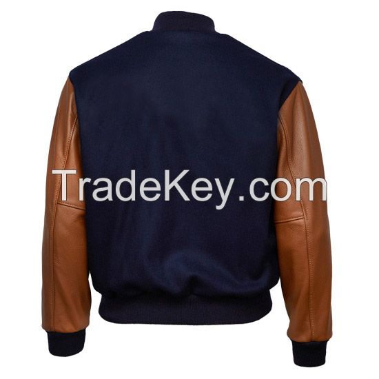 Man custom satin plain customize logo baseball jacket