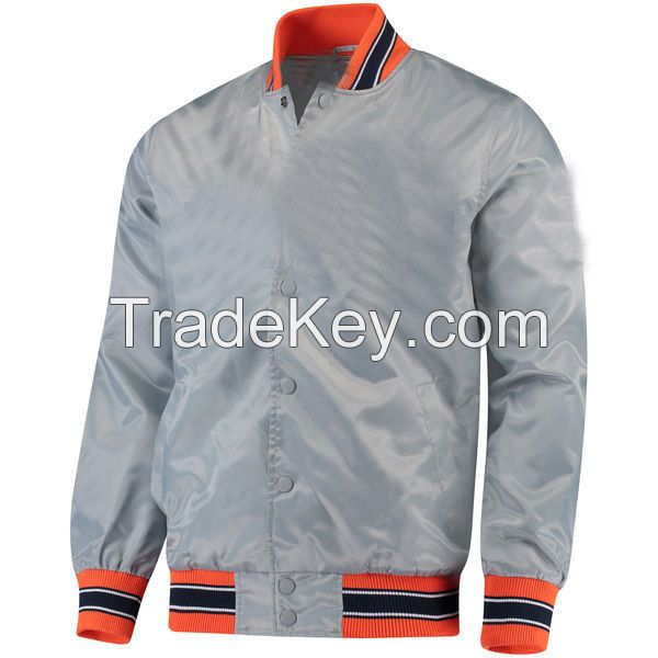 Men's Cotton Hoodie Baseball Varsity Jacket in different colors