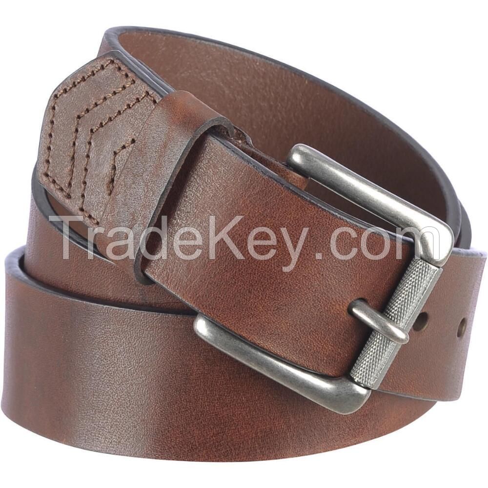 mens black leather belt