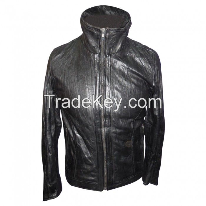 2017 New Fashion men Leather Jacket