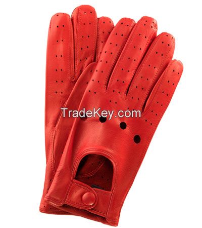 womens leather gloves with fur trim