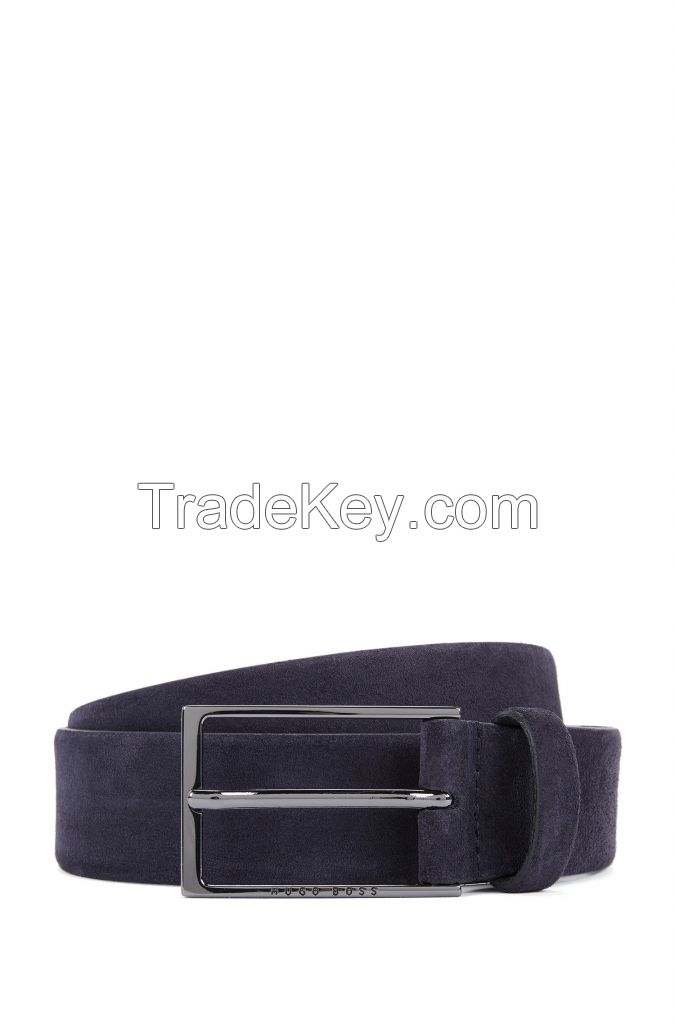 New design garment accesories women fashion solid color skinny faux leather hollow out belt with square gold polished 