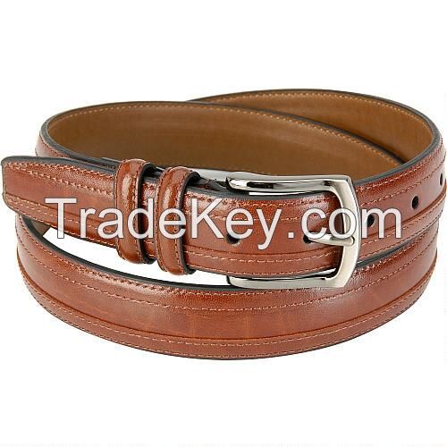 Solid Black Rich Buckle Leather Belt