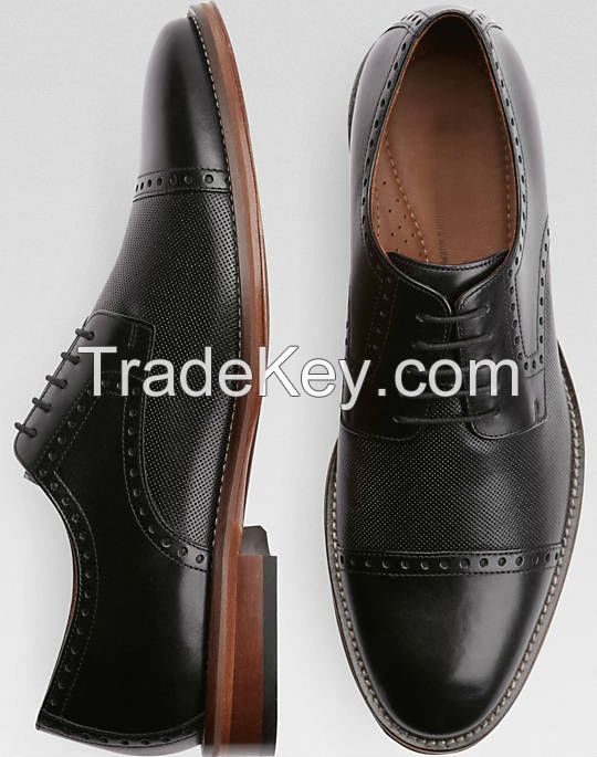 Italian latest design mens formal style genuine leather dress shoes